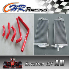 Load image into Gallery viewer, aluminum Radiator +blue HOSE Honda CR250R CR250 CR 250R 05-07 06 2005 2006 2007