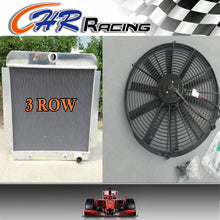 Load image into Gallery viewer, 3 ROW for 1955-1959 CHEVY PICKUP TRUCK Aluminum Radiator 1956 1957 1958 +16''FAN