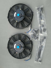 Load image into Gallery viewer, FOR 52MM Nissan Silvia S13 SR20DET Aluminum Radiator + Fan Shroud + 2x12" Fans