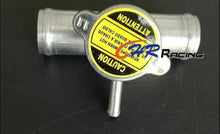 Load image into Gallery viewer, 38mm IN LINE Aluminum RADIATOR HOSE FILLER NECK/CAP 1-1/2" HOSE IN-LINE 1.5"