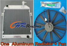 Load image into Gallery viewer, ALUMINUM RADIATOR JAGUAR MARK 2 MK2 MK II DAIMLER 2.5 V8; V8-250 MT 62-67+FAN