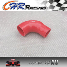 Load image into Gallery viewer, Silicone 90 Degree 76mm - 102mm 3" to 4" Silicone Elbow Reducer Hose RED