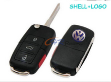 Load image into Gallery viewer, 3+1 Remote Key Case Shell VW BEETLE JETTA PASSAT GOLF Rabbit MK4 MK5 R32 GTI NEW