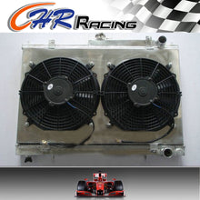 Load image into Gallery viewer, FOR 52MM NISSAN SKYLINE R33 R34 GTS-T RB25DET Aluminum Radiator+Fan Shroud+2Xfan