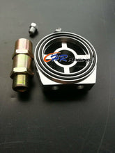 Load image into Gallery viewer, Universal Auto AN8 Aluminum Oil Filter Sandwich Cooler Plate Adapter Pressure