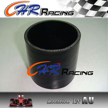 Load image into Gallery viewer, 2 1/2'' 2.5'' 63mm ID Silicone Straight Joiner Coupling Hose Pipe 3'' 76mm Black