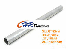 Load image into Gallery viewer, 1.78" ODx1.61"IDx24"L ALUMINUM TUBE TURBO PIPE HOSE STRAIGHT ROUND 45x41x600MM