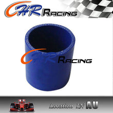 Load image into Gallery viewer, 2 1/2'' 2.5'' 63mm ID Silicone Straight Joiner Coupling Hose Pipe 3'' 76mm Blue