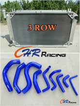 Load image into Gallery viewer, Aluminum radiator&BLACK hose for NISSAN Patrol Y60 GQ 2.8L RD28T Turbo Diesel