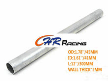 Load image into Gallery viewer, 1.78" ODx1.61"IDx12"L ALUMINUM TUBE TURBO PIPE HOSE STRAIGHT ROUND 45x41x300MM