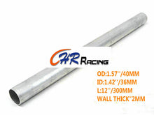 Load image into Gallery viewer, ALUMINIUM ROUND STRAIGHT TUBE PIPE 1.6" 40mm OD x 300mm LENGTH 2mm WALL THICK