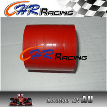 Load image into Gallery viewer, 2 1/2'' 2.5'' 63mm ID Silicone Straight Joiner Coupling Hose Pipe 3'' 76mm RED