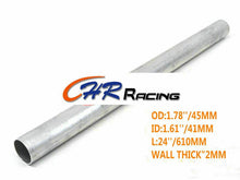 Load image into Gallery viewer, 1.78" ODx1.61"IDx24"L ALUMINUM TUBE TURBO PIPE HOSE STRAIGHT ROUND 45x41x600MM