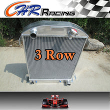 Load image into Gallery viewer, 3 ROW 1932 FORD HI-BOY Grill Shells CHEVY ENGINE All Aluminum Radiator New 32