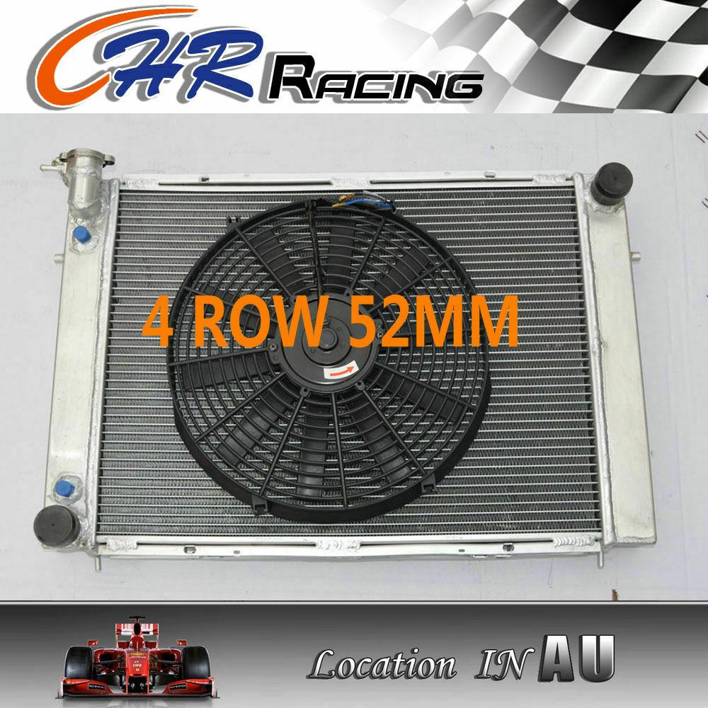 4ROW Aluminum Radiator + Fans for Holden Commodore VG VL VN VR VP VS V8 +14