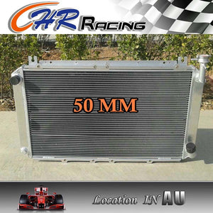 aluminum radiator for Nissan GQ PATROL Y60 4.2L Petrol MT TB42S TB42E + 2 × fans