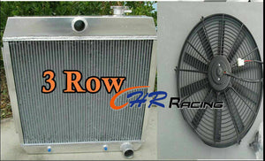 FOR 1955 1956 1957 ALUMINUM RADIATOR & FAN CHEVY BEL AIR V8 W/COOLER 55 56 57