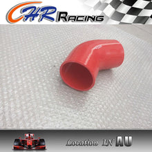 Load image into Gallery viewer, Silicone Joiner Elbow Radiator Hose 45 Degree Bend 64mm 2.5&quot; inch red
