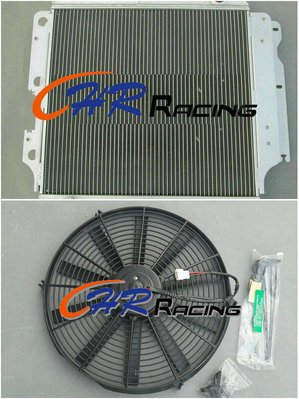 For All Aluminum Radiator Jeep Wrangler YJ/TJ/LJ RHD 1987-2006 AT/ MT & FAN