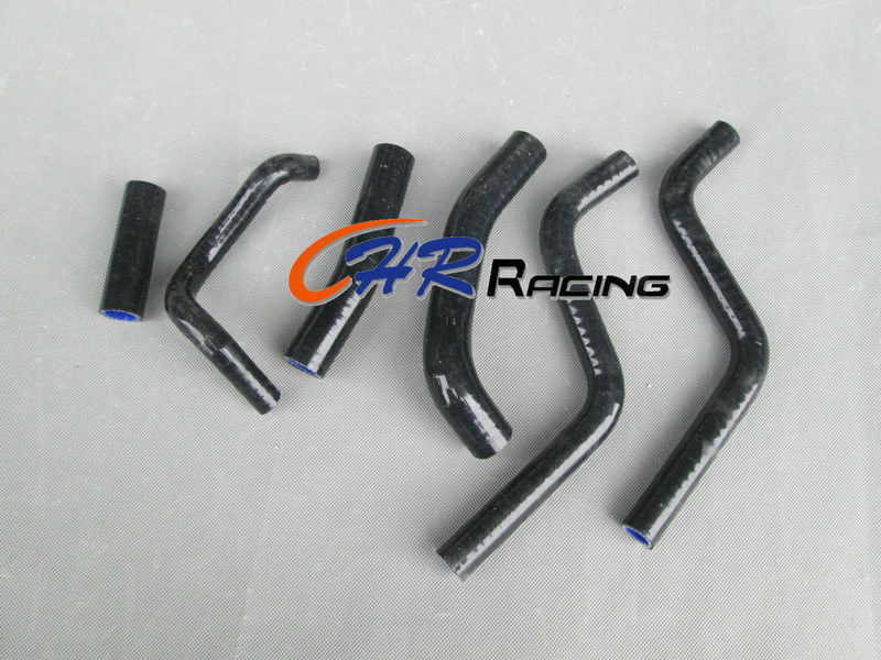 silicone radiator hose FOR Honda CR250R CR 250 R 1988 1989 1990 1991 89 90 BLACK