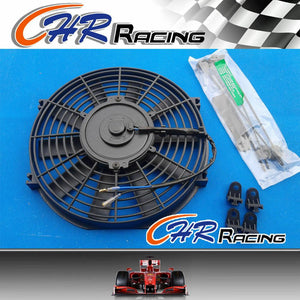 2sets for 12" Universal Electric Radiator RACING COOLING Fan + mounting kit