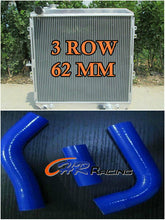 Load image into Gallery viewer, 3ROW aluminum radiator&amp;hose for toyota Surf HILUX LN106 LN111 Diesel 88-98 RED
