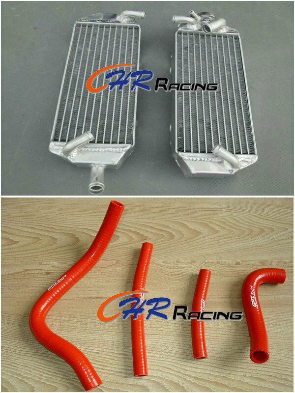 FOR Suzuki RM 250 RM250 2-stroke 1996 1997 1998 96 Aluminum radiator+RED hose