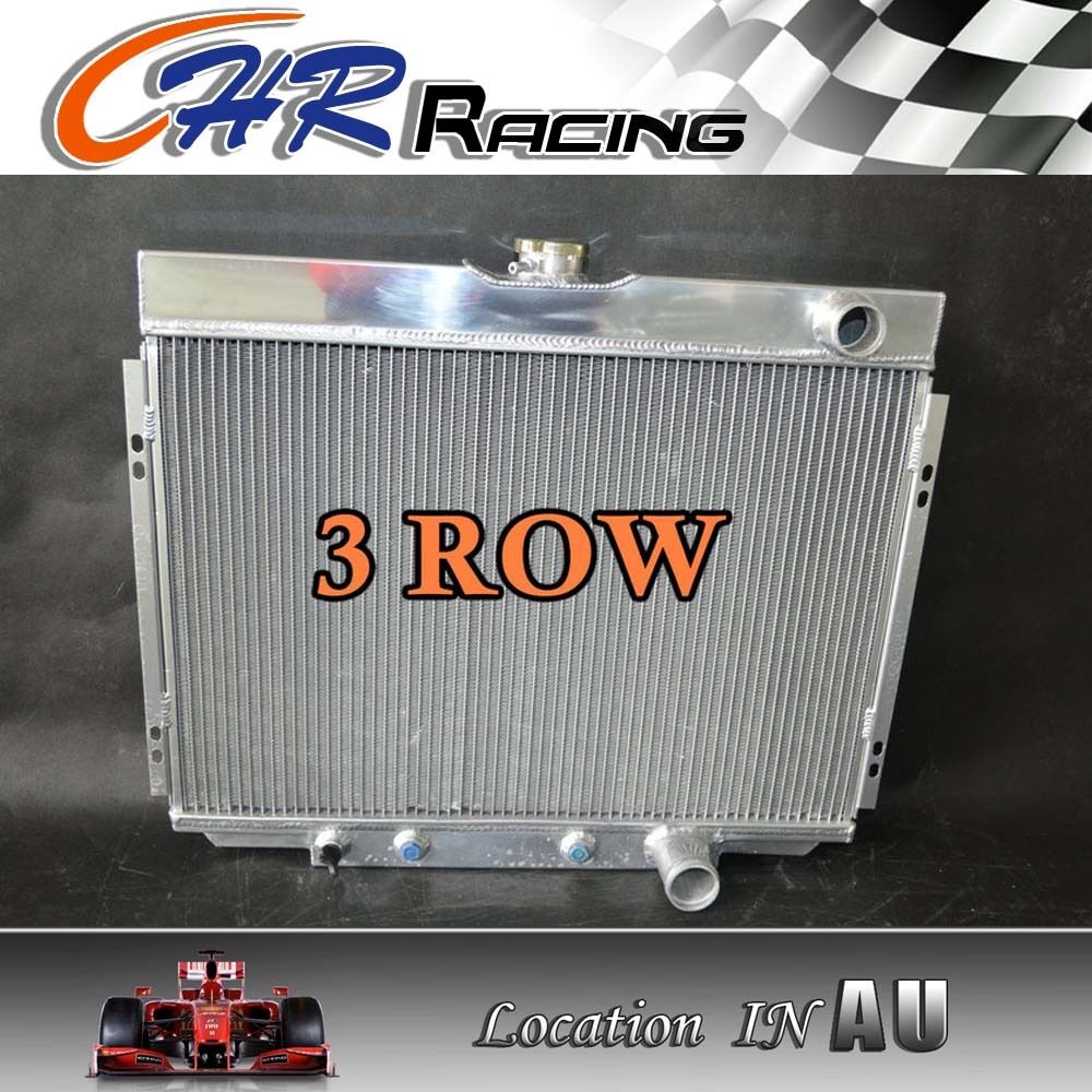 3 ROW Aluminum Radiator for Ford Mustang 1967 1968 1969 1970 / Fairlane 1969 V8