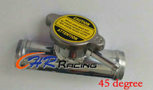 Load image into Gallery viewer, 38MM HOSE 1-1/2&quot; + Radiator CAP ALUMINUM IN LINE RADIATOR HOSE FILLER NECK/CAP
