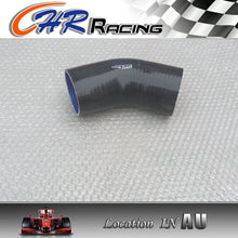 Load image into Gallery viewer, Silicone 45 degree Elbow 76mm 3&quot; inch Turbo Intercooler hose Black
