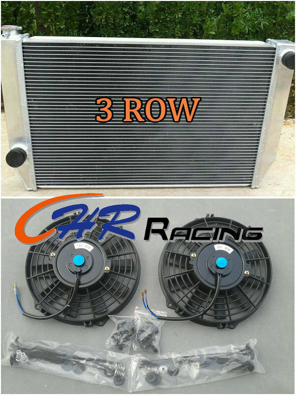 Aluminum Radiator for FORD Falcon XC XD XE XF V8 or 6 cylinder Manual +FANS