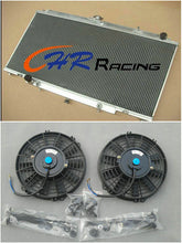 Load image into Gallery viewer, For 3 ROW NISSAN PATROL Y61 GU 2.8 / 3.0 /4.2L TD 97-01 ALUMINUM RADIATOR &amp; FANS
