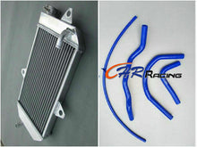 Load image into Gallery viewer, Aluminum radiator and blue hose for Yamaha ATV BANSHEE YFZ350 YFZ 350 1987-2006
