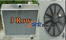 Load image into Gallery viewer, FOR 1955 1956 1957 ALUMINUM RADIATOR &amp; FAN CHEVY BEL AIR V8 W/COOLER 55 56 57
