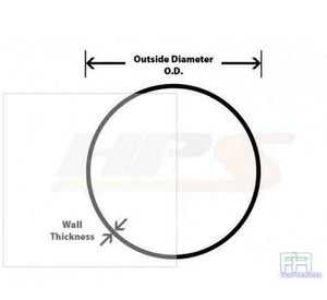 ALUMINIUM ROUND STRAIGHT TUBE PIPE 1.6" 40mm OD x 300mm LENGTH 2mm WALL THICK