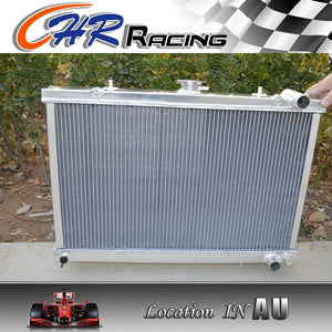 FOR NISSAN SKYLINE S13 CA18 R32 RB20 aluminum RADIATOR +2*10" fan