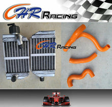 Load image into Gallery viewer, Aluminum radiator + hose for KTM 50 SX SXS MINI 50cc 49cc 2012-2017 13 14 ORANGE
