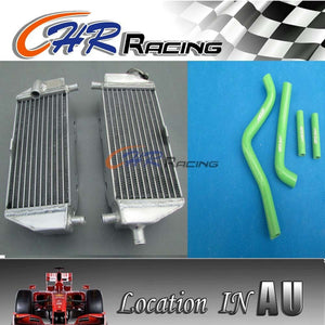 FOR KAWASAKI KX125 KX 125 99 00 01 02 aluminum radiator and silicone hose 94-02