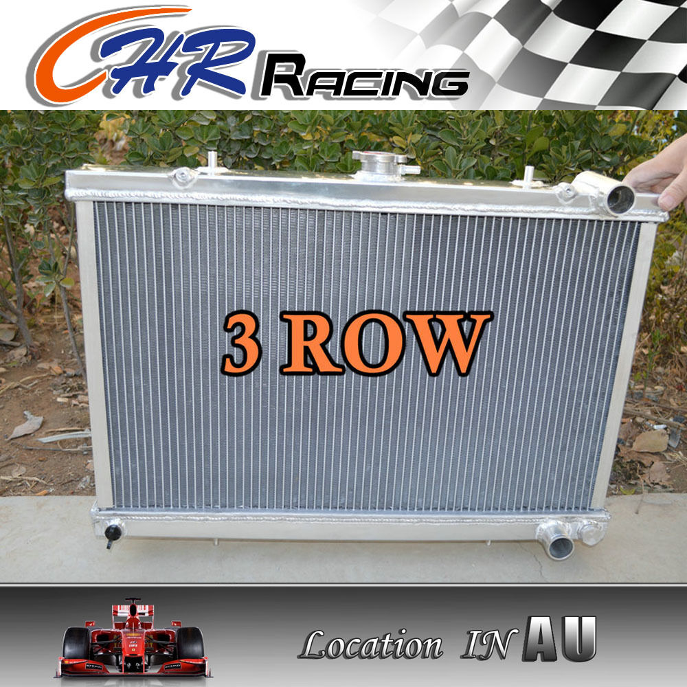 3 ROW 52MM FOR Aluminum Radiator NISSAN SKYLINE S13 CA18 R32 RB20