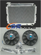 Load image into Gallery viewer, 3 ROW ALUMINUM RADIATOR &amp; FANS for TOYOTA LAND CRUISER 60 Series HJ60 HJ61 HJ62
