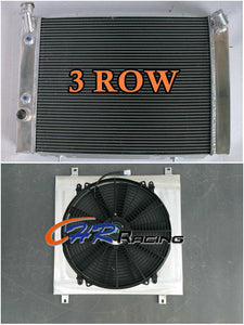 3ROW Aluminum Radiator & shroud & Fans for HOLDEN COMMODORE VB VC VH VK V8 AT/MT