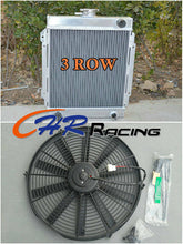 Load image into Gallery viewer, 3 Rows Aluminum Radiator + 12&quot; Fan for DATSUN 1200 Manual
