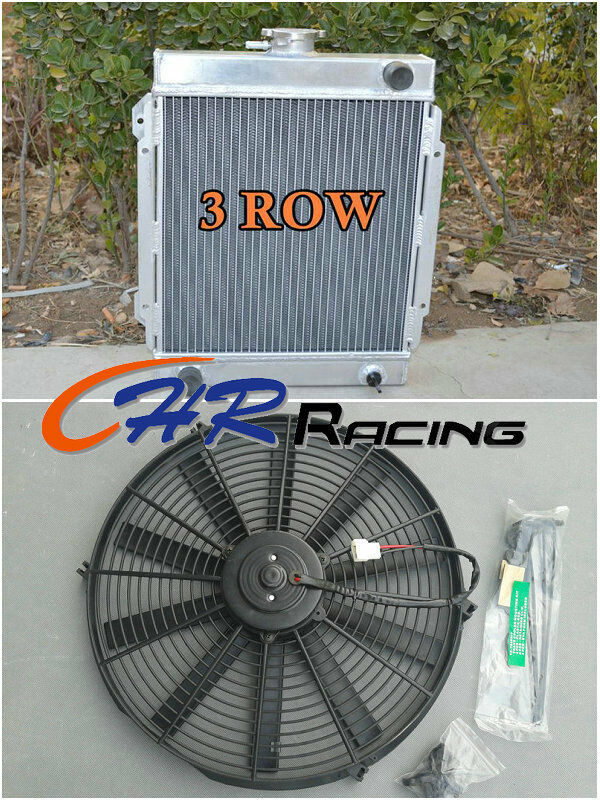 3 Rows Aluminum Radiator + 12