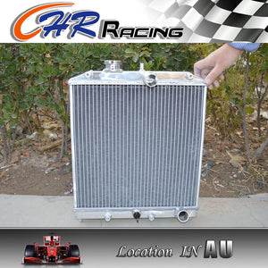 32MM IN/OUT PIPE Honda Civic EK EG B16 B18 ALUMINUM RADIATOR+FAN SHROUD 92-00