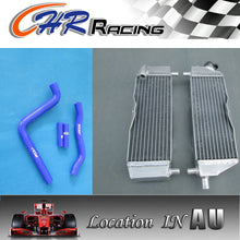 Load image into Gallery viewer, aluminum radiator and hose for Kawasaki KX250 KX 250 2-stroke 2005 2006 2007 05
