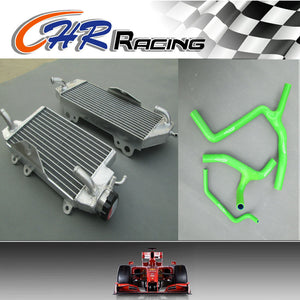 Aluminum Radiator and red hose for KAWASAKI KXF450 KX450F 2012 2013 2014 12 13