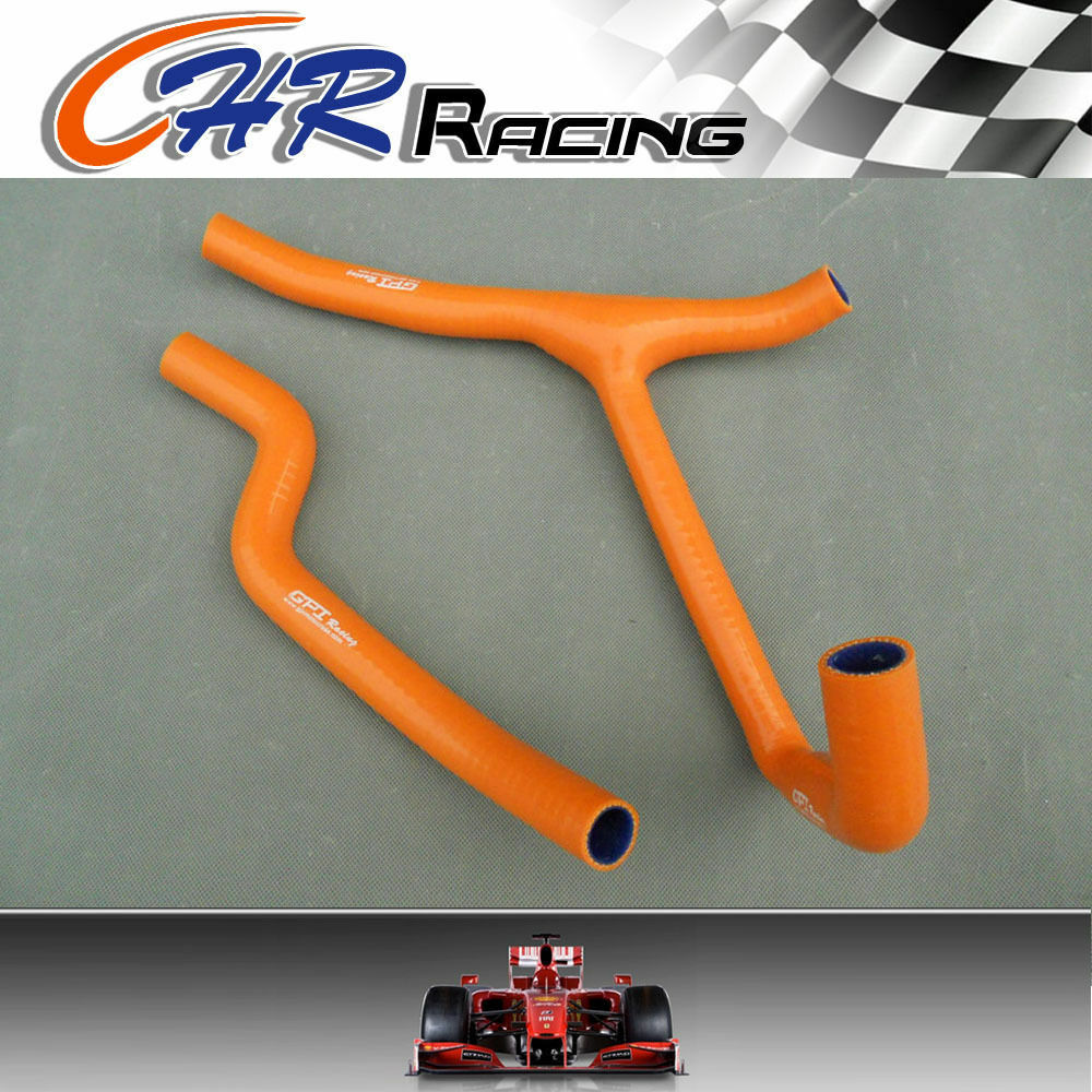 Orange silicone radiator hose for KTM ATV 450XC 525XC 2008-2011 08 09 10 11