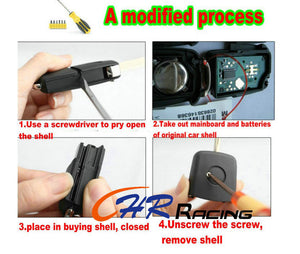 Remote Key Case Shell VW BEETLE JETTA PASSAT GOLF Rabbit MK4 MK5 R32 GTI