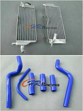 Load image into Gallery viewer, Aluminum Radiator and BLUE hose for Honda CR500 CR500R CR 500 R 1989 89
