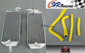 FOR Suzuki RM 250 RM250 2-stroke 1996 1997 1998 96 Aluminum radiator+RED hose